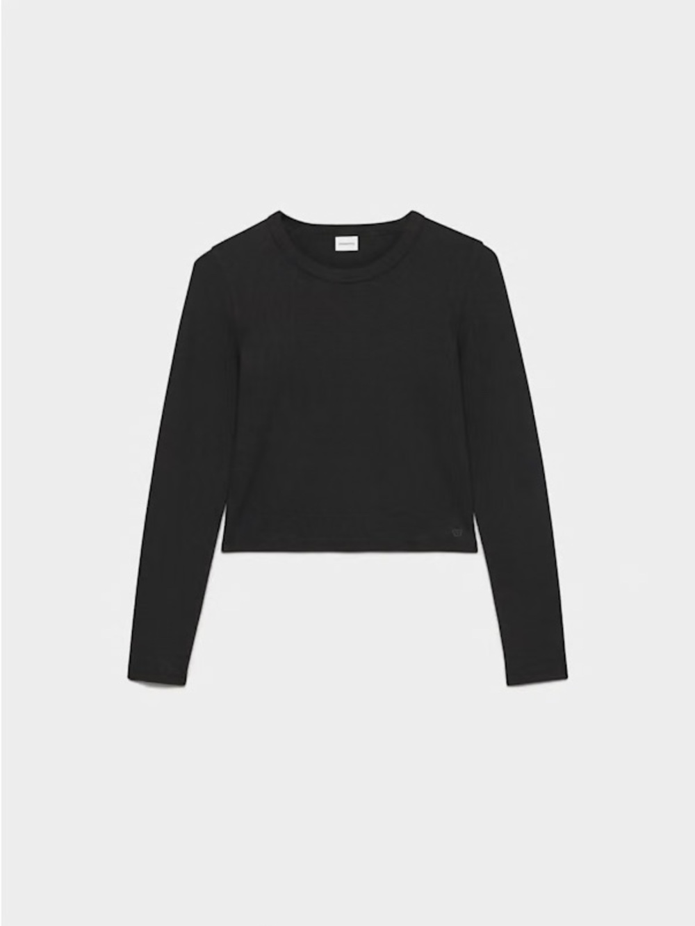 Aritzia Sunday Best BestHug™ Little Ribbed Longsleeve - Black, Size M